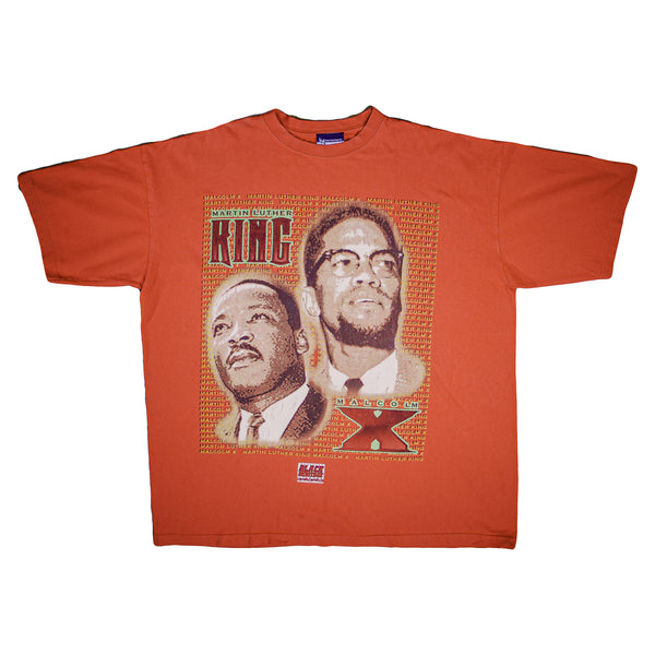 Martin Luther King & Malcolm X “Black Heritage” Vintage T-Shirt - Size ( 2X )