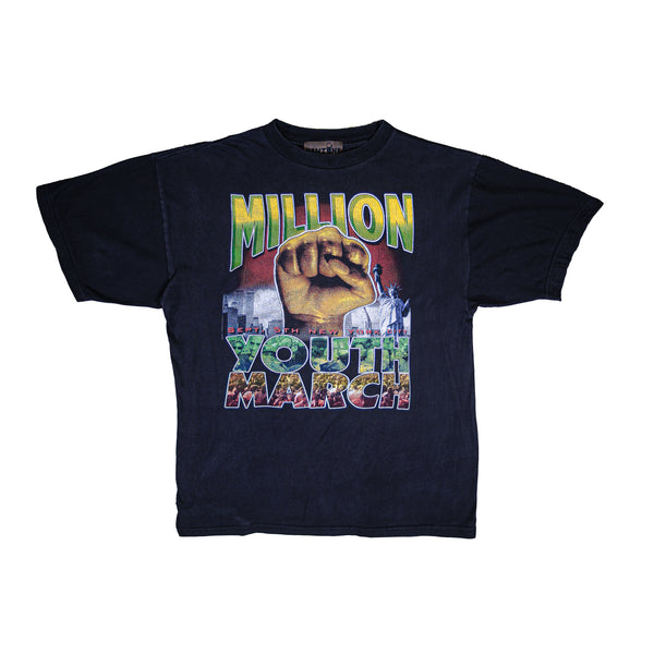 Million Youth March “Black Power” Vintage T-Shirt - Size ( Large )